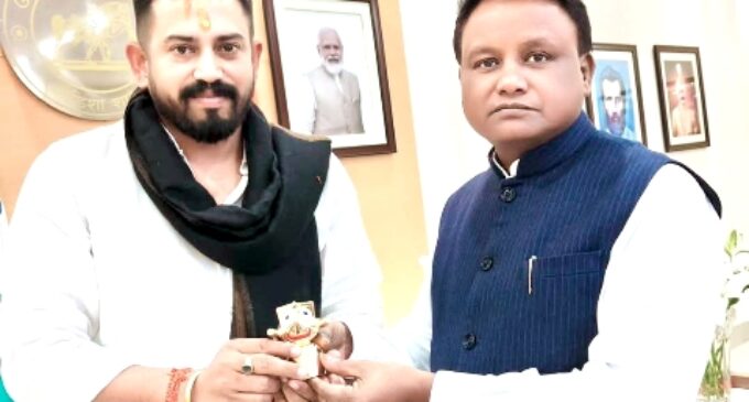 MLA Himanshu met CM Majhi to extend his New Year greetings