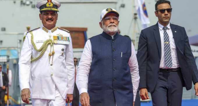 India’s triple naval launch shows ‘self-reliance’: Modi