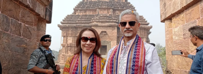 External Affairs Minister S Jaishankar visits Konark Sun Temple in Odisha ahead of Pravasi Bharatiya Divas