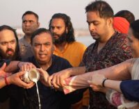 Four generations of Ambanis take the Holy Dip at Maha Kumbh