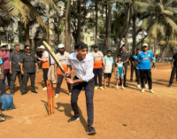Former UK PM Rishi Sunak visits Mumbai, plays tennis ball cricket