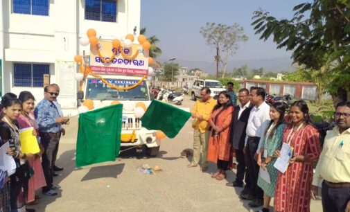 District Labour Awareness Vehicle Launched in Malkangiri