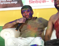  Shake a leg or get suspended: RJD leader Tej Pratap Singh Yadav makes cop dance at Holi event