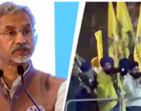 Khalistani extremists try to attack S Jaishankar in London, tear Indian flag