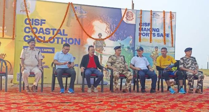 CISF Coastal Cyclothon Receives Rousing Welcome at Paradip Port