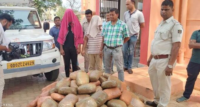 ଖୋର୍ଦ୍ଧାରେ ୨୦୦ କେଜି ରୁ ଅଧିକ ଗଞ୍ଜେଇ ଜବତ ,ଦୁଇ ଗିରଫ