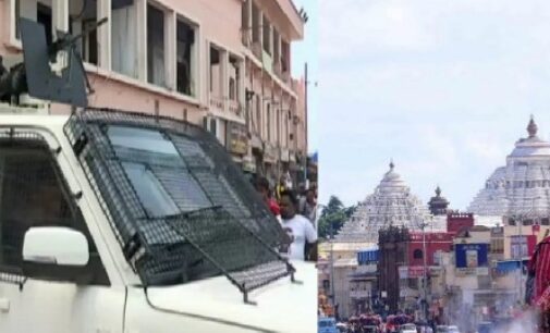 ‘Vajra’ armoured vehicle deployed at Puri Jagannath temple ahead of Ratha Yatra