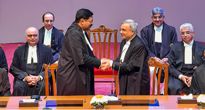 Justices Anjaria, Bishnoi, Chandurkar take oath, SC regains full working strength of 34 judges