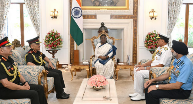 CDS, chiefs of three Armed Forces brief President Murmu on Operation Sindoor