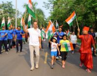 Naveen Jindal leads Tiranga Yatra for success of  Operation Sindoor