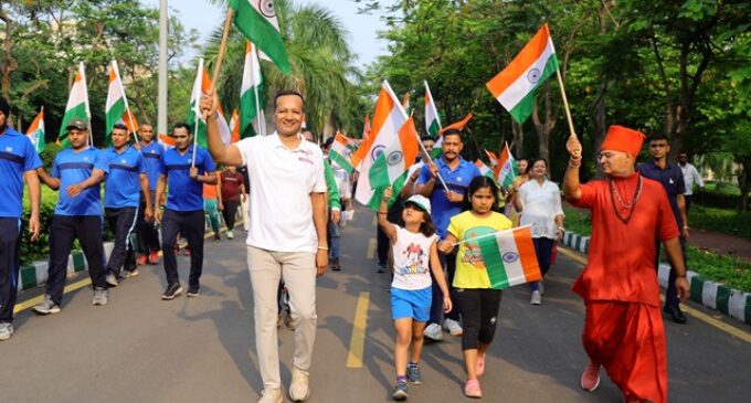 Naveen Jindal leads Tiranga Yatra for success of  Operation Sindoor