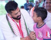 WITH A LITTLE FRIEND