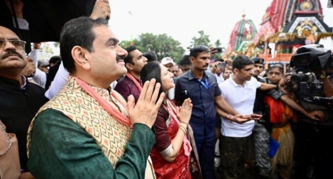 Gautam Adani participates in Rath Yatra 2025