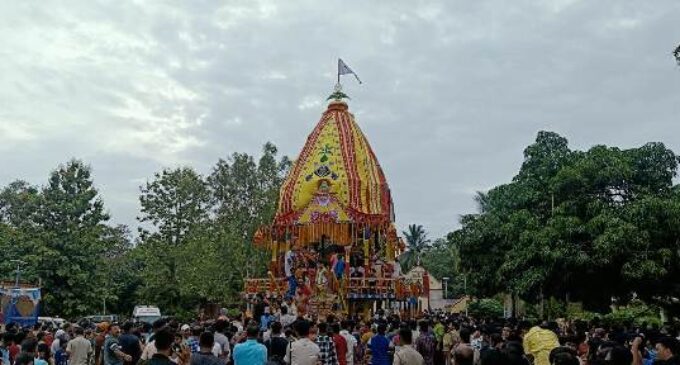 ଖୋର୍ଦ୍ଧାରେ ଆନନ୍ଦ ଉଲ୍ଲାସରେ ମହାପ୍ରଭୁଙ୍କ ଘୋଷଯାତ୍ରା ଅନୁଷ୍ଠିତ