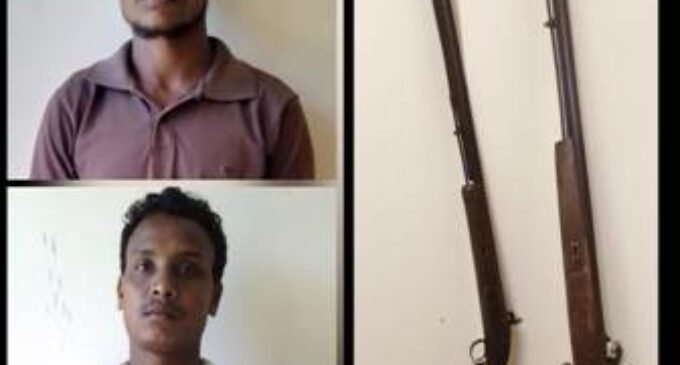 ଗଜପତି: ରାତ୍ରି ପାଟ୍ରୋଲିଂ ସମୟରେ ବେଆଇନ ବନ୍ଧୁକ ଜବତ : ୨ ଗିରଫ