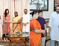 President Murmu meets Sitaare cast, Aamir Khan and partner Gauri Spratt