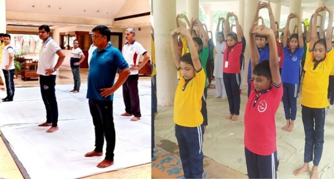 AM/NS India observes International Yoga Day across Odisha locations