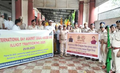 ନିଶା ଦ୍ରବ୍ୟର ଅପବ୍ୟବହାର ଉପରେ ଏକ ସଚେତନତା ପଦଯାତ୍ରା