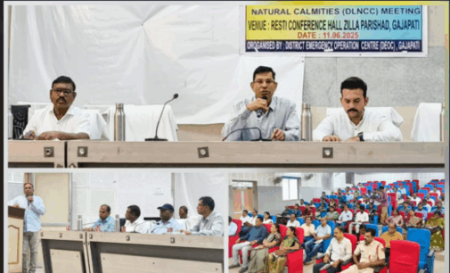 ଗଜପତି: ଜିଲ୍ଲାସ୍ତରୀୟ ପ୍ରାକୃତିକ ବିପର୍ଯ୍ୟୟ କମିଟି ବୈଠକ ଅନୁଷ୍ଠିତ