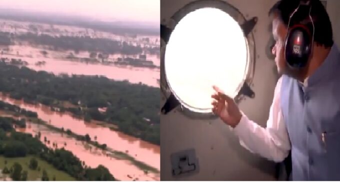 On the Frontline: Odisha CM Mohan Majhi surveys flood-hit areas from the air to assess damage and direct relief efforts