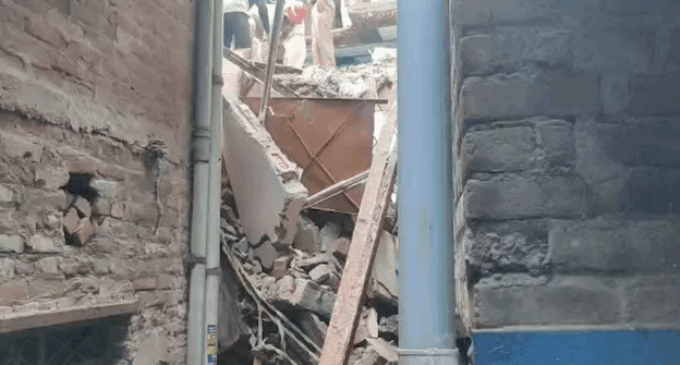 Four-storey building collapses in Delhi, few trapped under debris, 8 rescued