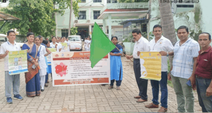 ଗଜପତି : ଜିଲ୍ଲାସ୍ତରୀୟ ବିଶ୍ଵ ହେପାଟାଇଟିସ ଦିବସ ପାଳନ ଅବସରରେ ସଚେତନତା ଶୋଭାଯାତ୍ରା