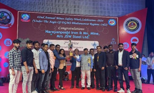 JSW Steel’s Ganua & Narayanposhi Mines bag Overall Performance Award at Annual Mines Safety Week