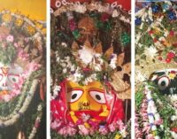 ରଥ ଉପରେ ମହାପ୍ରଭଙ୍କୁ ଅଧରପଣା ନୀତି ଅନୁଷ୍ଠିତ