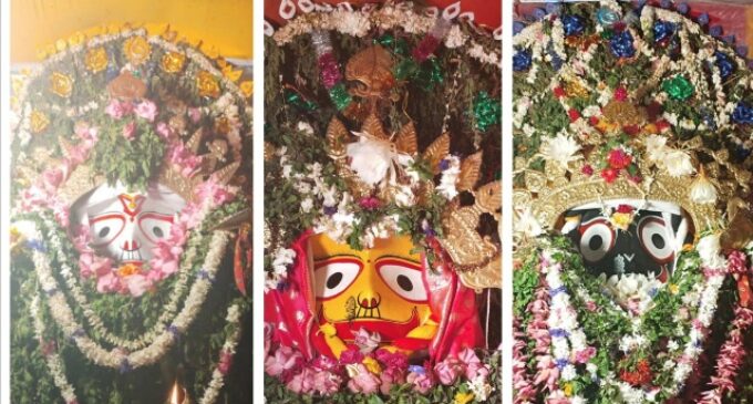 ରଥ ଉପରେ ମହାପ୍ରଭଙ୍କୁ ଅଧରପଣା ନୀତି ଅନୁଷ୍ଠିତ