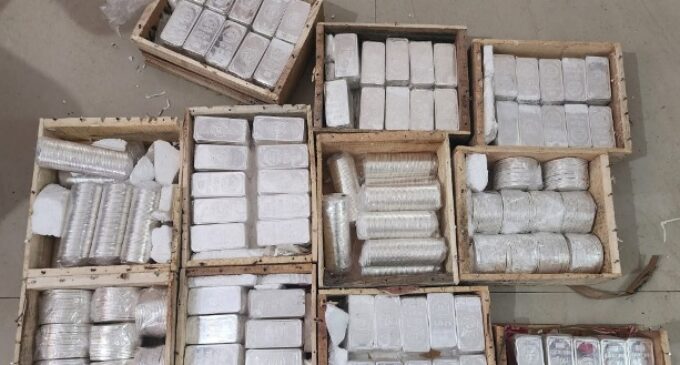 Over 1.10 quintal silver biscuits worth Rs 1 crore seized during smuggling bid