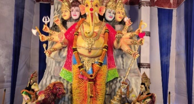 ଅଗ୍ରପୂଜ୍ୟ ପ୍ରଭୁ ଶ୍ରୀଗଣେଶଙ୍କ ପୂଜାର୍ଚନା : ଫ୍ରେଣ୍ଡସ ଗ୍ରୁପର ୧୮ ଫୁଟିଆ ପଞ୍ଚମୁଖୀ ଗଣେଷ ସବୁଠାରୁ ଆକର୍ଷଣୀୟ