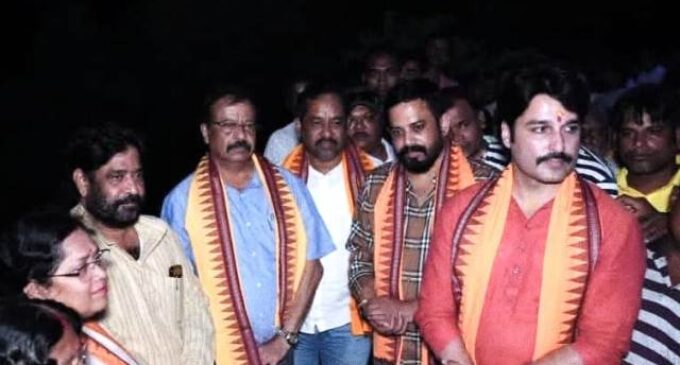  Minister Suresh Pujari visit to the flood-affected areas In Jajpur