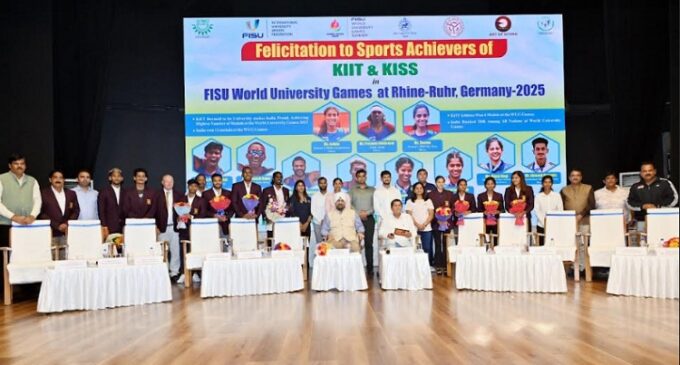 World University Games 2025: KIIT’s Medal-Winning Athletes Felicitated