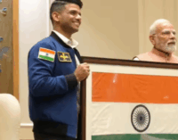 Shubhanshu Shukla meets PM Modi, gifts tricolour he carried into space