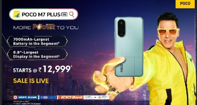 ଫ୍ଲିପକାର୍ଟରେ POCO M7 Plus 5G ବିକ୍ରୟ ଲାଇଭ୍ – ବିଗ୍ ବ୍ୟାଟେରୀ | ବଡ ମନୋରଞ୍ଜନ | ବର୍ତ୍ତମାନ କେବଳ Rs 12,999 ରେ