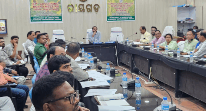 Rayagada: District-level Kharif Crop Planning Committee meeting conducted