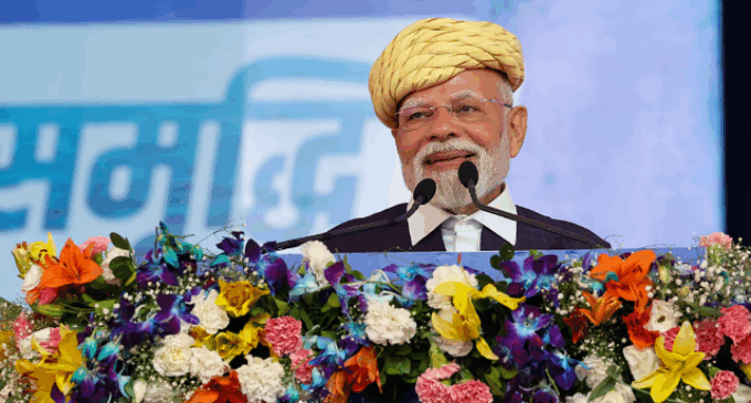 PM Modi declares ships as ‘infrastructure’, unveils Rs 34,200 crore maritime projects in Gujarat