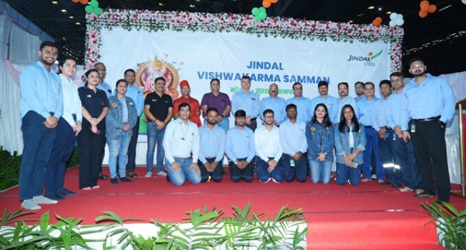 Jindal Steel Celebrates Lord Vishwakarma Puja with Devotion