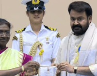 Mohanlal honoured with Dadasaheb Phalke award at 71st National Film Awards ceremony
