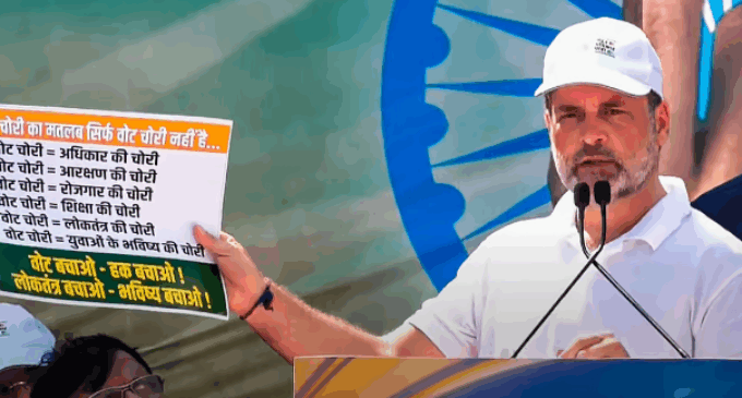 BJP hits back at Rahul Gandhi, says his ‘vote chori hydrogen bomb’ is a damp squib