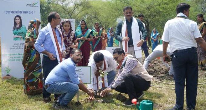 Jindal Foundation joins Ek Ped Maa Ke Naam 2.0; plants 75,000 + saplings