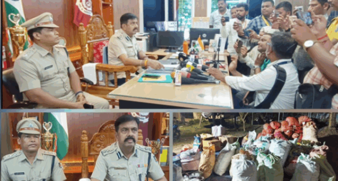 ଗଜପତି : ବିପୁଳ ପରିମାଣର ବାଣ ସହ ବିସ୍ପୋରକ ସାମଗ୍ରୀ ଓ ବାରୂଦ ଜବତ