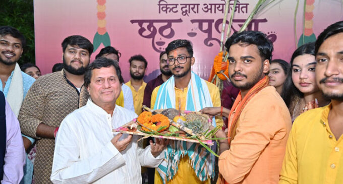 Chhath Puja celebrated with traditional fervour at KIIT-DU