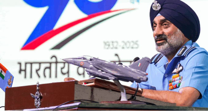 Destroyed multiple Pak jets, including five high-tech fighters likely F-16s, JF-17s in Op Sindoor: IAF chief