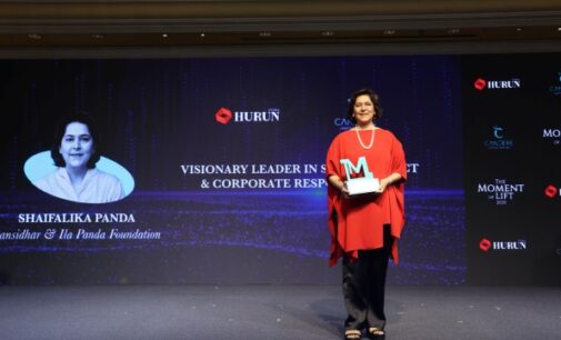 Great Recognition : The Moment of Lift Award for BIPF founder Shaifalika Panda