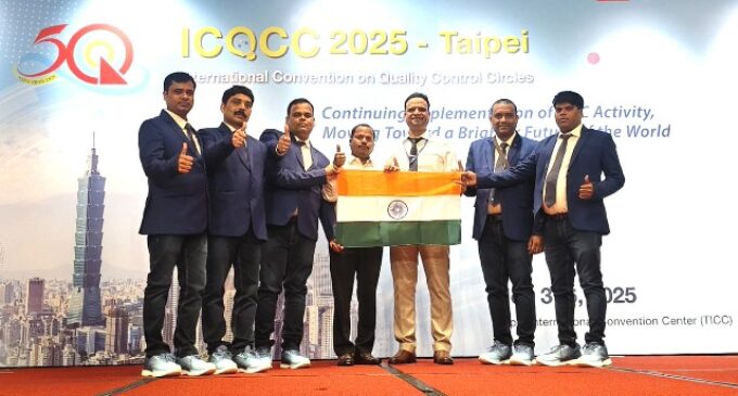 NALCO’s QC Team ‘Tejas’ Brings Global Glory, Wins Gold at ICQCC 2025 in Taipei