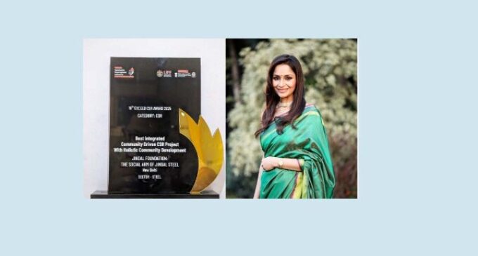 Jindal Foundation wins Exceed CSR Award 2025 for Best Integrated Community Driven CSR Project