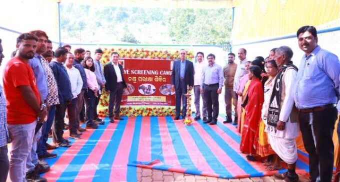 Community Eye Screening Camp at Podapadi under CSR Initiative of Aditya Alumina Refinery