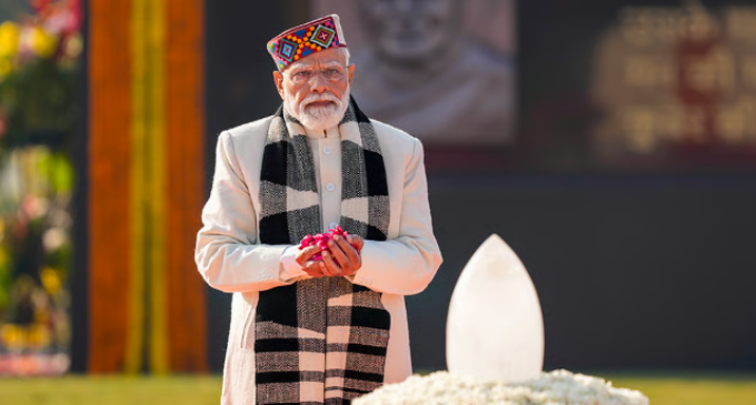 PM Modi inaugurates Rashtriya Prerna Sthal on Vajpayee’s birth anniversary