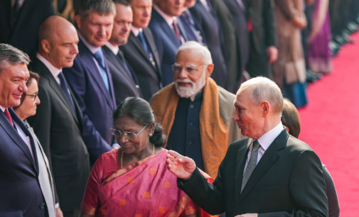 PM Modi, Putin at Hyderabad House after Rajghat visit, guard of honour